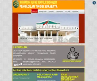 PT-Surabaya.go.id(Pengadilan Tinggi Surabaya) Screenshot