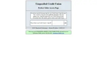 PT4Web.com(Perfect-Teller Access Page) Screenshot