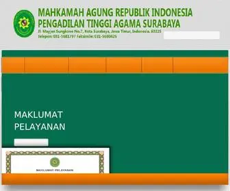 Pta-Surabaya.go.id(Pengadilan Tinggi Agama Surabaya) Screenshot