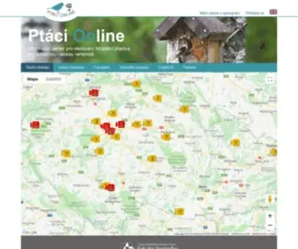 Ptacionline.cz(Titulní stránka) Screenshot