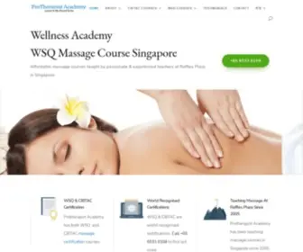 Pta.com.sg(WSQ Massage Therapy Course) Screenshot