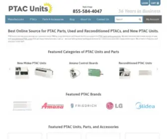 Ptacunits.com(PTAC Units Parts & Accessories from) Screenshot