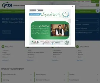 Pta.gov.pk(Home) Screenshot