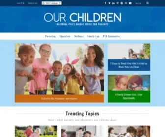 Ptaourchildren.org(Our Children Magazine) Screenshot