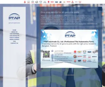 Ptapintertrade.com(PTAP Intertrade (Professional Thai Automotive Parts)) Screenshot