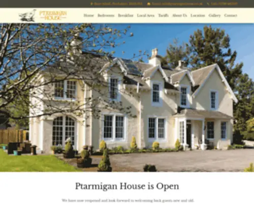 Ptarmiganhouse.co.uk(Bed and Breakfast Accommodation in Blair Atholl) Screenshot