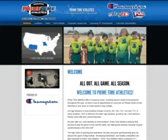 Ptathletics.com(Prime Time Athletics) Screenshot