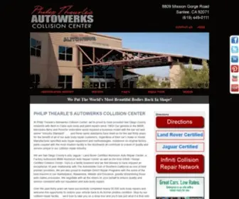 Ptautowerks.com(Philip Thearle's Autowerks) Screenshot