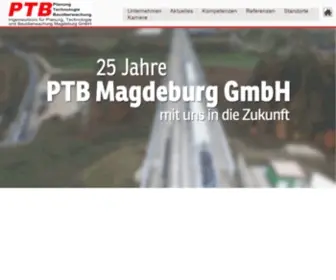 PTB-Ingenieure.de(PTB Magdeburg GmbH) Screenshot