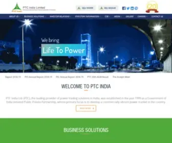 Ptcindia.com(Formally Known As power Trading Corporation Of India Ltd) Screenshot