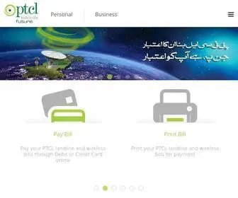 PTCL.com.pk(1 Telecommunication Company) Screenshot