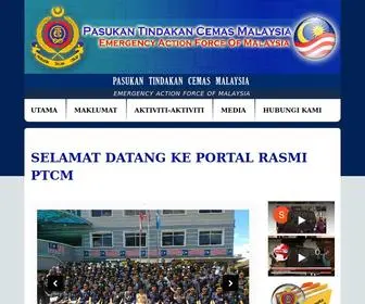 PTCM.org.my(Pasukan Tindakan Cemas Malaysia) Screenshot