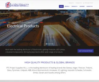 PTCprojects.com(LEADING MANUFACTURER OF CABLES IN UAE) Screenshot