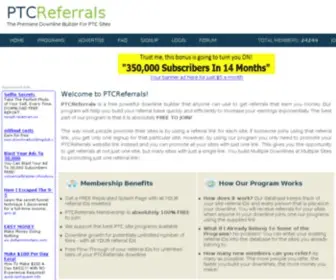 PTcreferrals.com(Ptc referrals) Screenshot