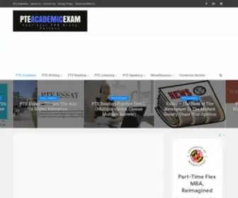 Pteacademicexam.com(PTE Academic) Screenshot