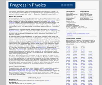 Ptep-Online.com(Progress in Physics) Screenshot