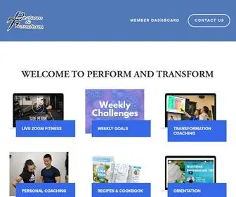 Ptform.com(Perform and Transform) Screenshot