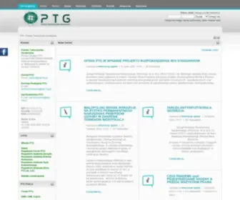 PTG-ORG.pl(Polskie Towarzystwo Geodezyjne) Screenshot