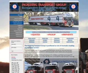 PTG.com.au(Pickering Transport Group) Screenshot