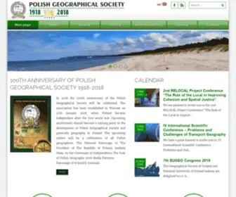 Ptgeo.org.pl(Polskie Towarzystwo Geograficzne (PTG)) Screenshot