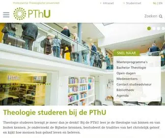 Pthu.nl(Protestantse Theologische Universiteit) Screenshot