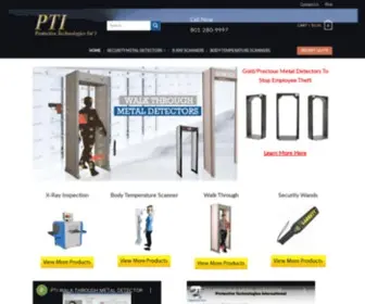 Pti-World.com(PTI Metal Detectors) Screenshot