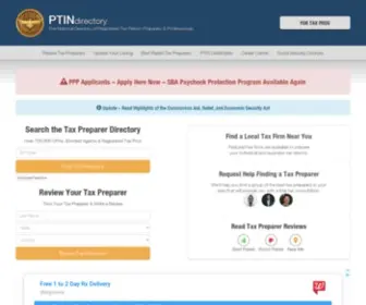 Ptindirectory.com(Tax Preparer Search) Screenshot