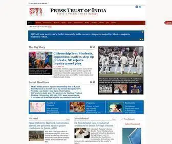 Ptinews.com(Press Trust Of India) Screenshot