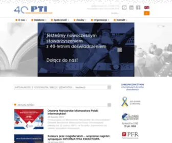 Pti.org.pl(Polskie Towarzystwo Informatyczne) Screenshot