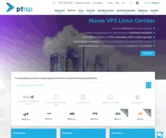 Ptisp.pt(Hosting, alojamento, VPS, Cloud, Servidores, Domínios, certificados SSL) Screenshot