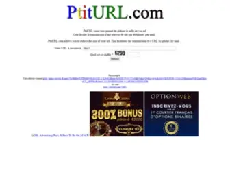 Ptiturl.com(Réduisez) Screenshot