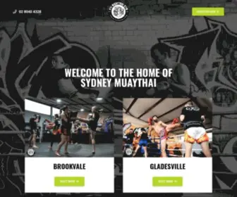 PTjmuaythai.com.au(The Home of Sydney Muaythai) Screenshot