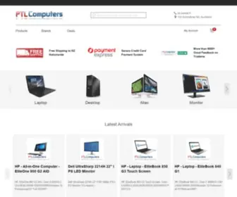 PTlcomputers.co.nz(Best Place To Buy Refurbished Laptops Online) Screenshot