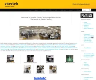 Ptli.com(Intertek Plastics Technology Laboratories) Screenshot