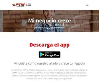 PTM.com.co(Recargas Pines Pagos) Screenshot
