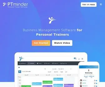 Ptminder.com(Personal Training Software) Screenshot