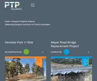 Ptpa.com.au(Delivering transport solutions for South Australians) Screenshot