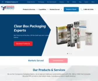 Ptpackaging.com(Clear Plastic Packaging) Screenshot