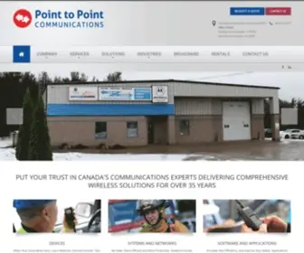 PTpcomm.com(Point to Point Communications) Screenshot