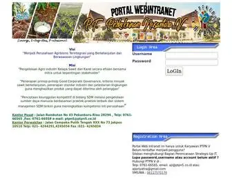 PTPN5.co.id(PORTAL Web INTRANET PTP NUSANTARA V) Screenshot