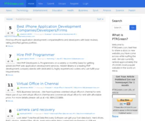 PTRgreen.com(Percetakan PTR Green Jakarta) Screenshot