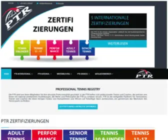 PTrtennis.de(Herzlich Willkommen bei PTR D) Screenshot