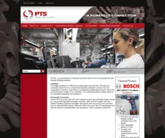 PTS-MI.com(Michigan's Finest Power Tool and Material Handling Solutions Company) Screenshot