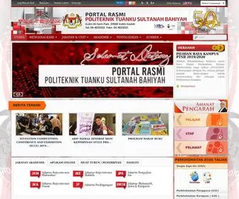 PTSB.edu.my(Politeknik Tuanku Sultanah Bahiyah) Screenshot