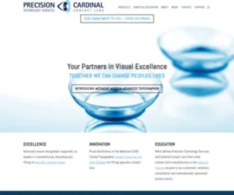 Ptsoptics.com(Specialty Contact Lenses and Diagnostics) Screenshot