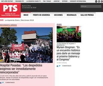 PTS.org.ar(Partido de los Trabajadores Socialistas) Screenshot