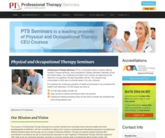 PTsseminars.com(Physical Therapy Seminars) Screenshot