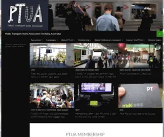 Ptua.org.au(Public Transport Users Association (Victoria) Screenshot