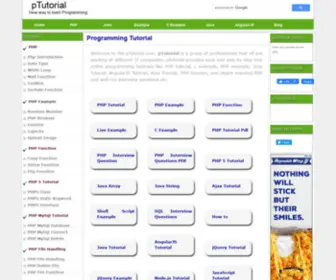 Ptutorial.com(Free Php Tutorial) Screenshot