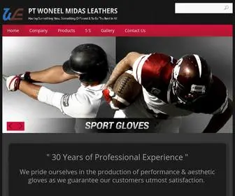 Ptwoneel.com(PT Woneel Midas Leathers) Screenshot